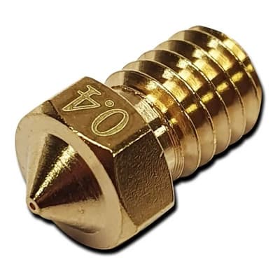 Boquilla Bigtreetech Biqu E3d M6 0.4mm Bronce Para Impresora 3d
