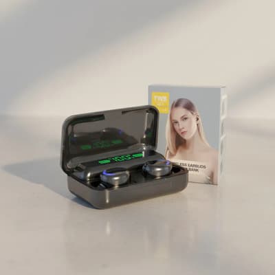 Auriculares Inalámbricos Bluetooth Solarmax F9-5 Negro