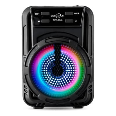 Parlante Portátil Suono Ayv0203 Bluetooth Radio Fm Usb Color Negro