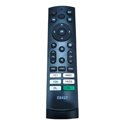 Control Remoto Smart Tv Noblex Black Series Y Hisense Negro