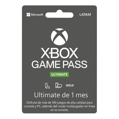 Microsoft Xbox Game Pass Ultimate Formato Digital 1 Mes
