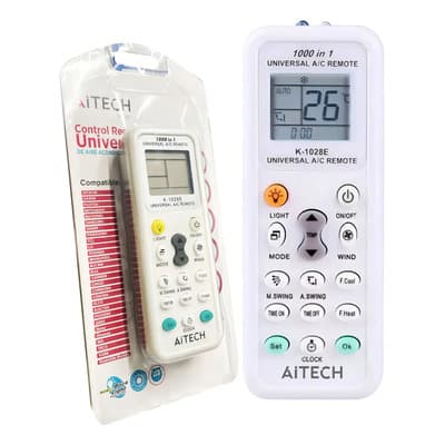 Control Remoto Universal De Aire Acondicionado Frio Calor Aitech K1028v Color Blanco