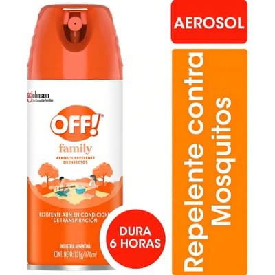 Repelente Mosquitos Off! Naranja Aero Camping 170ml