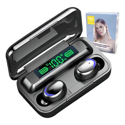 Auriculares Bluetooth In-ear F9-5 Negro Inalámbricos Gris Oscuro