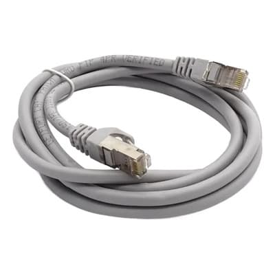 Cable De Red Evox Cat6a Certificado - 3 Metros Gris - Premium Patch Cord Rj45 Blindado - 10gbps - 500 Mhz - Ethernet Servidores Pc Notebook Camaras Seguridad Modem Internet - Jbphh