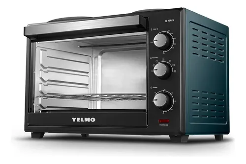 Horno Eléctrico 70lts Yelmo Yl-70acn Color Negro Doble Anafe Superior