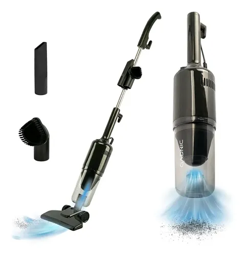 Aspiradora Gadnic Jtl60y 2 En 1 Vertical Y De Mano 600w 15kpa Filtro Hepa Lavable Cable 5m Deposito 1l Negro