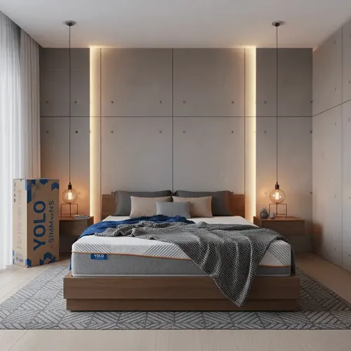 Colchón En Caja Yolo By Simmons 2 Plazas 190x140 Blanco