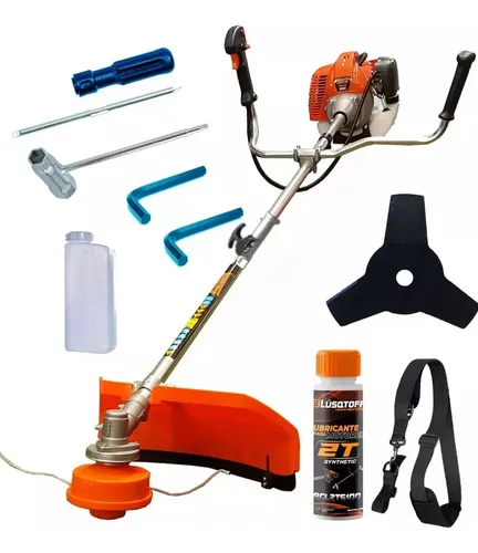 Desmalezadora Motoguadaña A Explosion Naftera 52cc 2,2hp Pideweb Brd-52 Bordeadora Carretel Con Tanza Cuchilla Y Accesorios Uso Profesional