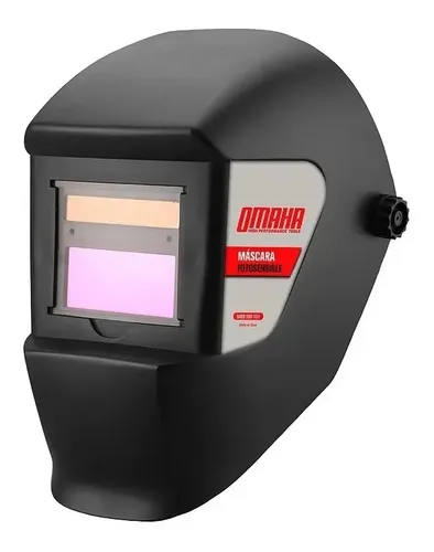 Mascara Careta Fotosensible Soldar Soldador P/ Soldadora Negro Liso