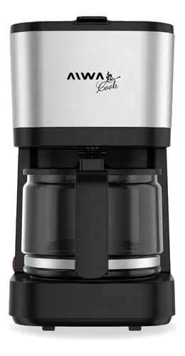 Cafetera Eléctrica De Filtro Aiwa Cook 750ml 600w Color Plateado/negro