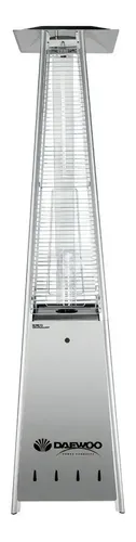 Calefactor Daewoo Para Exterior Piramide Estufa Color Gris
