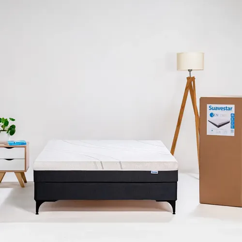 Colchón En Caja Suavestar Zen 2 Plazas 140x190 Color Blanco