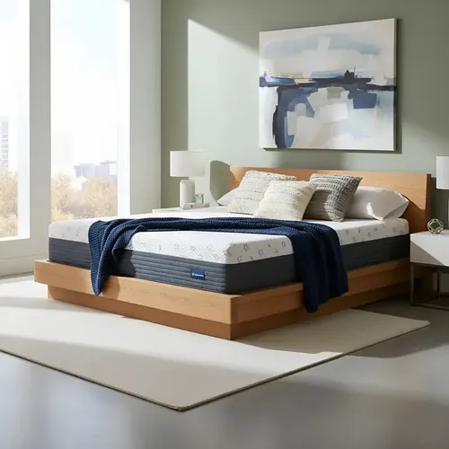 Colchón De Espuma En Caja Freestyle Box 2 Plazas 140x190 Cm La Espumería Color Gris Oscuro