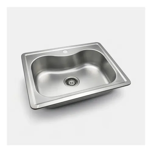 Bacha Acero Inoxidable Vont 60x45x15 Color Plateado