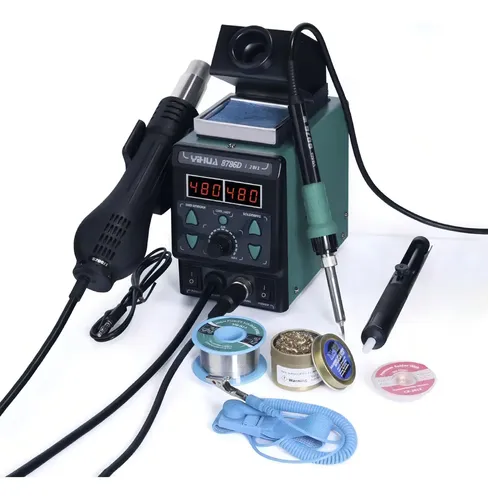 Estación De Soldado Lápiz Yihua 8786d 700w Aire Caliente Digital Pid
