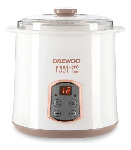 Yogurtera Daewoo Yoggy Pro Con Timer Digital Griego Blanco