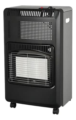 Calefactor A Gas Kanji Home Garrafera Plegable Glp 10 Kg Interior Negro