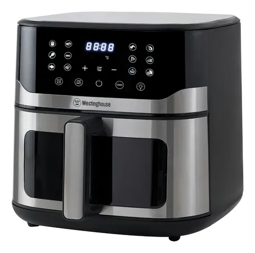 Freidora De Aire 10lts Westinghouse Afr-1802 Táctil 12func Color Gris Oscuro Plateado