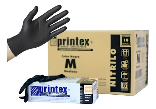 Guantes Nitrilo Negro Cajon Bulto Por Mayor 10 Cajas X 100