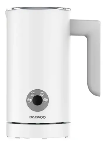 Espumador Leche Daewoo 450ml 4 Funciones Led 500w Acero Inox Color Blanco