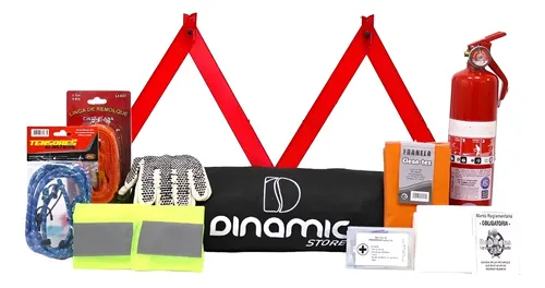 Kit Seguridad Auto 10 En 1 Chaleco Baliza Matafuego + Envio