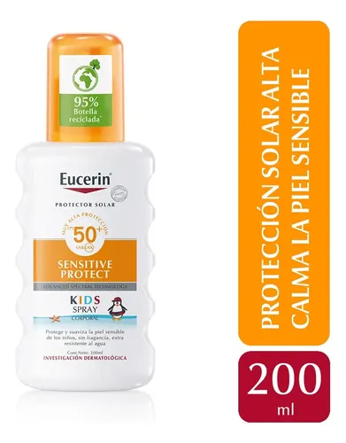 Protector Solar Eucerin Sun Kids Spray Fps 50 X 200 Ml