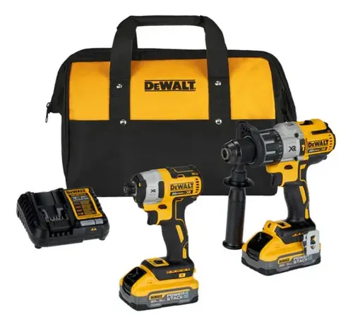 Kit Taladro Percutor + Atornillador Dewalt 20v Brushless