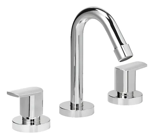 Grifería De Baño Hydros Viva Nova Lavatorio Cromado Cierre Cerámico Brillante