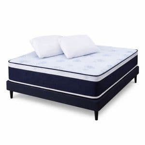 Combo Colchòn y Sommier DOble Europillow 2 Plazas y Almohadas