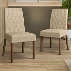 Kit con 2 Sillas de Comedor tapizadas Madesa